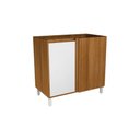 Ver imagem 1 de Balcão de Cozinha Denver Ph 3112 Canto Reto C/ 1 Porta S/ Tampo 92,5cm Freijo Rocks/branco - Herval