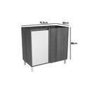 Ver imagem 4 de Balcão de Cozinha Denver Ph 3112 Canto Reto C/ 1 Porta S/ Tampo 92,5cm Freijo Rocks/branco - Herval