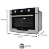 Kit Forno Elétrico Fischer Infinity Embutir 50l 5 Funções Inox + Micro-ondas Infinity 25l Inox - 2