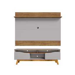 Jogo Painel e Rack Dante Naturalle Off White - 1