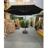 Ombrelone Guarda Sol para Piscina 3x3 em Alumínio Cor Preta com Base - 4