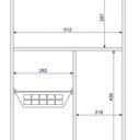 Ver imagem 4 de Balcão Fruteira 1 Porta 1 Cesto de Plástico Branco