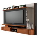 Ver imagem 1 de Painel para TV 65 Polegadas 02 portas Basculante com Espelho Murano Permóbili Chumbo/Savana II - 100