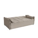 Ver imagem 5 de Sofá Cama 2,00m 3 Lugares Suede Vienna Castor
