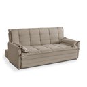 Ver imagem 3 de Sofá Cama 2,00m 3 Lugares Suede Vienna Castor