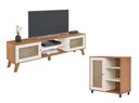 Ver imagem 1 de Conjunto para Sala com Rack e Buffet Charlotte Artely