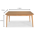 Ver imagem 6 de Mesa California em Madeira Maciça com Tampo Lâminado 1.60 Amêndoa - Refinatto