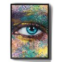 Ver imagem 1 de Quadro Decorativo Abstrato Olho Face Colorida-34x49Cm