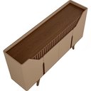 Ver mais imagens de Aparador Buffet para Sala de Jantar 4 Portas 2 Gavetas Ripadas 180cm Volga B02 Fendi Carvalho - Lyam