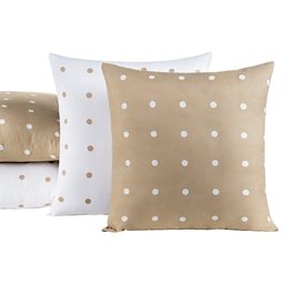 Almofadas Cheias Petit Poá 04 Peças - Caqui Bia Enxovais - 2