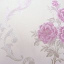 Ver imagem 1 de Papel de Parede Floral Adamascado Rosa com Cola Inclusa