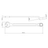 Chave Combinada 19 Mm com Pescoço Tramontina com Corpo Forjado em Aço Especial Cromado Tramontina - 4