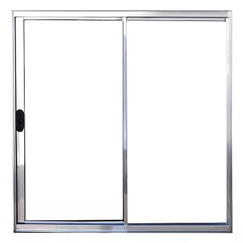 Janela de Alumínio Brilhante Vitro de Correr 2 Folhas sem Grade Cmc Linha Modular - 1.00 L X 1.20 a