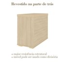 Ver imagem 7 de Balcão para Escritório Tamburato com 2 Portas | Artany:carvalho/branco