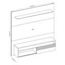 Ver imagem 3 de Painel para TV até 60 Polegadas 160CMX159,9cm Nt 1100 Branco