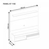 Painel para TV até 60 Polegadas NT 1100 Notável Móveis - 4