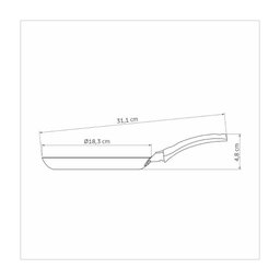 Panquequeira em Alumínio com Revestimento Interno e Externo em Antiaderente Max Vermelha 18 Cm - 2
