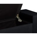 Ver imagem 5 de Recamier Baú Berlin 1,30m Decorativo Premium para Cama Casal Estilo Closet Estofado Cor Preto