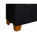 Ver imagem 4 de Recamier Baú Berlin 1,30m Decorativo Premium para Cama Casal Estilo Closet Estofado Cor Preto