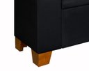 Ver imagem 4 de Recamier Baú Berlin 1,30m Decorativo Premium para Cama Casal Estilo Closet Estofado Cor Preto