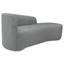 Ver imagem 5 de Kit Sofá Curvo França 140cm Ld. e Poltrona Luiza Max Conforto, Bouclé Cinza