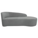 Ver imagem 6 de Kit Sofá Curvo França 140cm Ld. e Poltrona Luiza Max Conforto, Bouclé Cinza