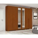 Ver imagem 5 de Guarda Roupa Casal Bertha 6 Portas 2 Gavetas Frassino com Pés e Espelho - Lopas