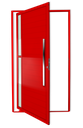 Ver imagem 1 de Porta Pivotante Alumínio Lambril Visione c/Puxador D.Vermelho 100 Brimak