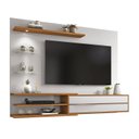 Ver imagem 2 de Painel para TV até 60 Polegadas 180CMX150,5cm 1 Porta 3 Prateleiras Nt 1115 Branco