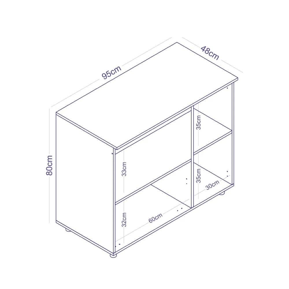 Balcão para Micro-ondas 2 Portas BL 200 - Branco - 4