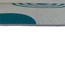 Ver imagem 2 de Tapete Passadeira Boho Arcos 45x140cm Cinza Azul - Antiderrapante