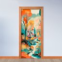 Ver imagem 2 de Adesivo de Porta - Cidadezinha