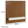 Painel Ripado Placa TV 80 Projetta 218x249 Cinamo Mell Off White MBL - 5