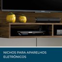Ver imagem 6 de Painel para TV até 49 Polegadas 120CMX89CM 2 Nichos Eros Notável Móveis Marrom