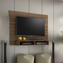 Ver imagem 1 de Painel para TV até 49 Polegadas 120CMX89CM 2 Nichos Eros Notável Móveis Marrom