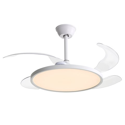 Ventilador de Teto Aliseu Lotus Bivolt Branco com Controle Remoto