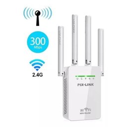Reforce Seu Sinal: Repetidor Wi-fi 4 Antenas Pixlink - 2