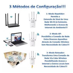 Reforce Seu Sinal: Repetidor Wi-fi 4 Antenas Pixlink - 5