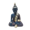 Buda Tailandês da Meditação Yoga Preto Marrom 12 cm - 1