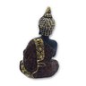 Buda Tailandês da Meditação Yoga Preto Marrom 12 cm - 3