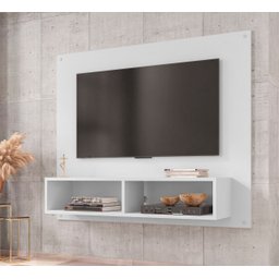 Painel Tv 43 Polegadas Home Suspenso Sala Quarto - Branco - 1