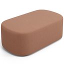 Ver imagem 2 de Puff Decorativo Orgânico para Living Quarto 100cm Doha W01 Linho Rosê - Lyam Decor