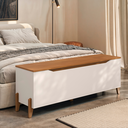 Ver imagem 1 de Baú Recamier Cama Box Casal Quarto Multifuncional Guarda Volumes Multiuso Montessoriano Brinquedos P