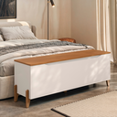 Ver imagem 2 de Baú Recamier Cama Box Casal Quarto Multifuncional Guarda Volumes Multiuso Montessoriano Brinquedos P