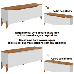 Baú Recamier Cama Box Casal Quarto Multifuncional Guarda Volumes Multiuso Montessoriano Brinquedos P - 6