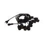 Cordão Varal de Luzes 10 Metros 20xe27 Preto Ip65 Kian - 1