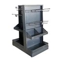 Ver imagem 1 de Check-stand Attractive C- 24 Ganchos Simples e Porta Etiqueta Ckspt Preto - Sa Gôndolas
