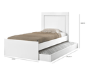 Ver imagem 4 de Cama Luara Solteiro Branco/Azul e Branco/Rosa c/ Auxiliar