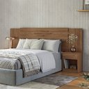Ver imagem 1 de Cabeceira para Cama Queen Extensivel Loanda com Mesa de Cabeceira Gaveta Jatoba Santos Andirá