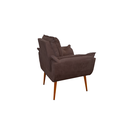 Ver imagem 4 de Kit 03 Poltronas Opala Confortável Sala, Quarto Cor:marrom